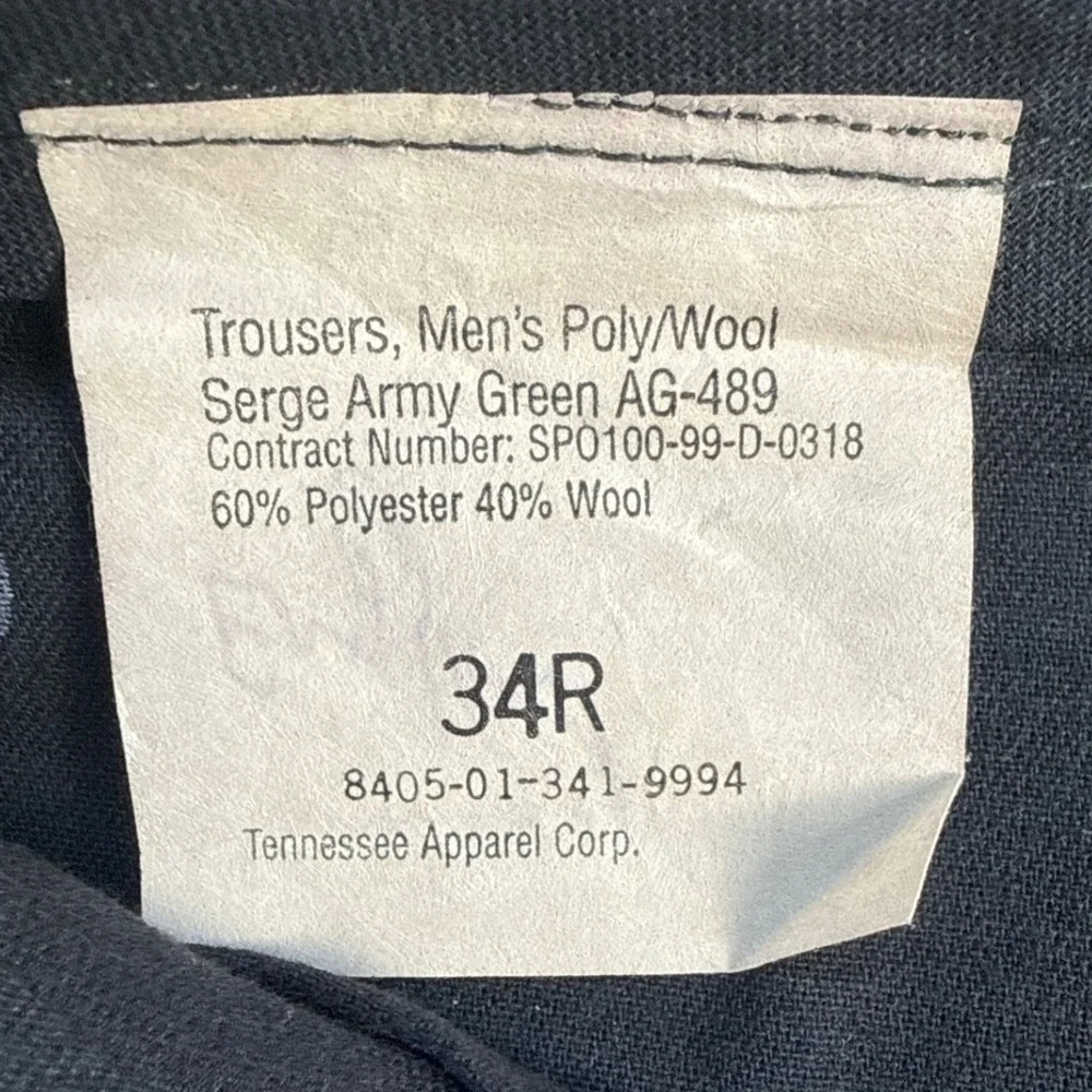 Collectible US Army Class A Dress Uniform Jacket 39L Pants 34R Green DSCP Set